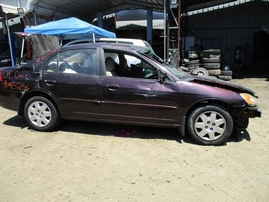 2001 HONDA CIVIC EX PURPLE 4DR 1.7L VTEC AT A15256